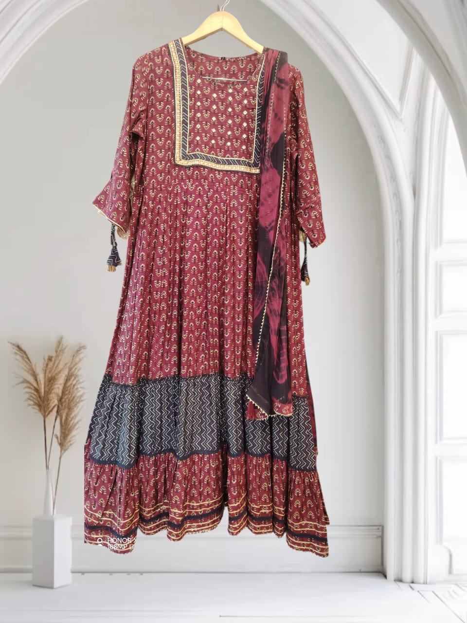 Anarkali Suit - Maroon