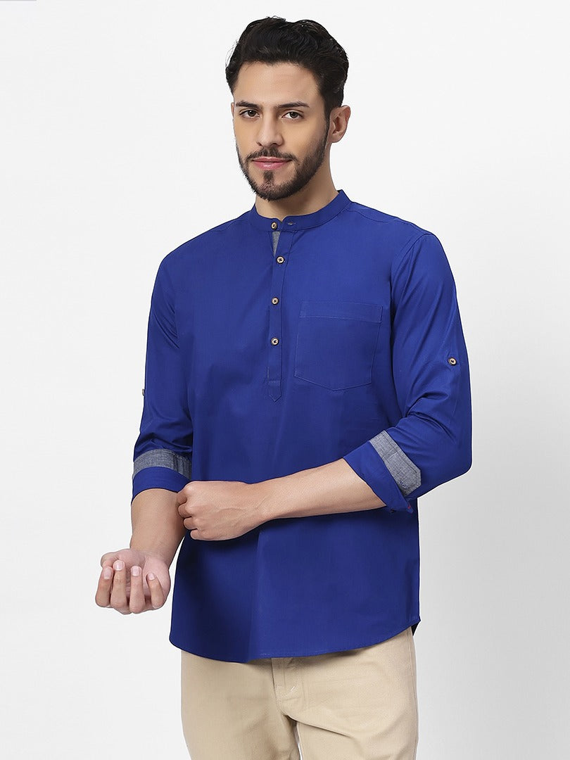 Men’s Royal Blue Kurta Shirt for men