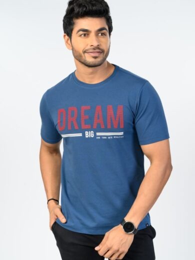 Men’s Blue Graphic T-Shirt