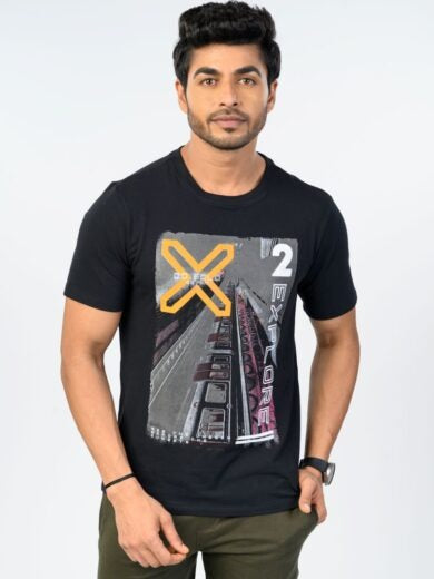 Men’s Black Graphic T-Shirt