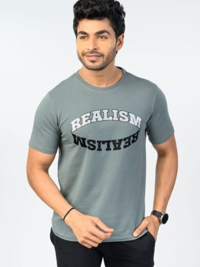 Men’s Sage Green Graphic T-Shirt