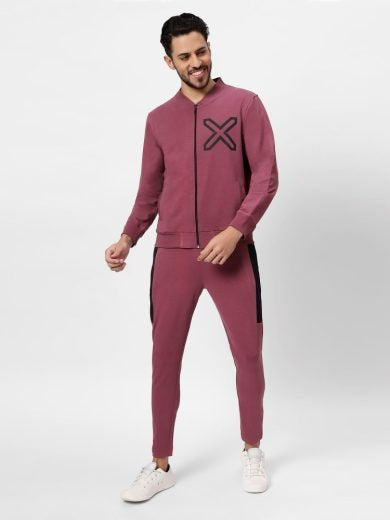 Men’s Maroon Tracksuit Set