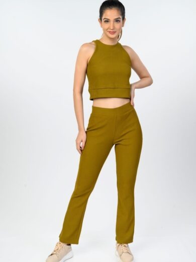Chic olive green co-ord set